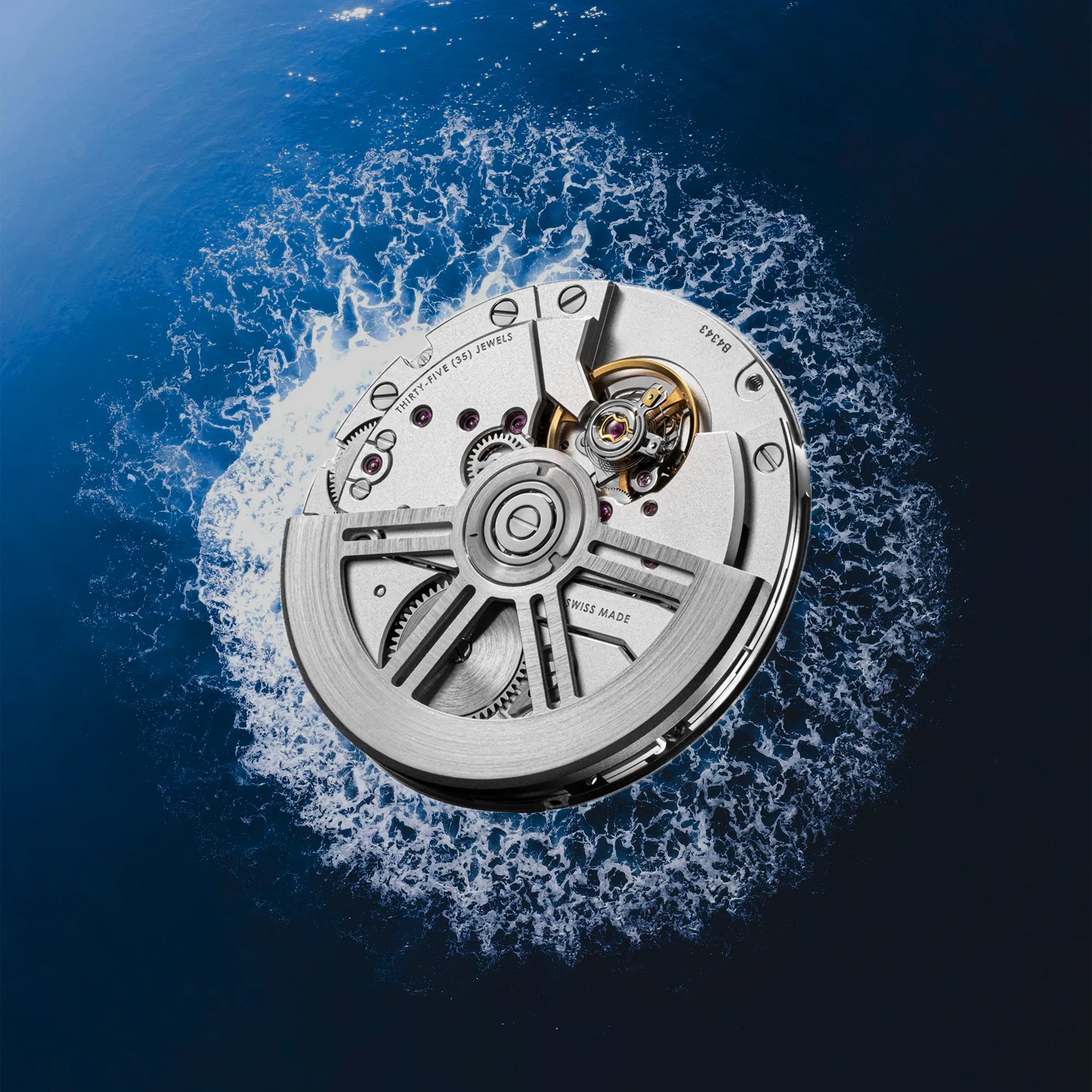 Mouvement Chronode C102 de haute précision développé par Jean-François Mojon à la manufacture suisse du Locle.